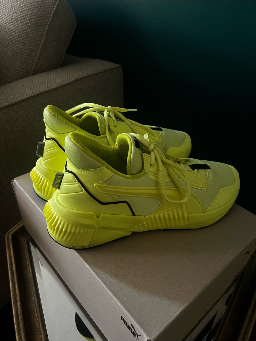 PUMA x First Mile Neon Green Running Shoes – Like New